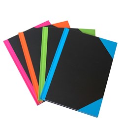 CUMBERLAND BRIGHT NOTEBOOK A6 Indexed 192Pg Asst Colours